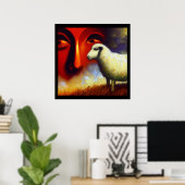 Spirit Animal Sheep 3 Poster (Heimbüro)
