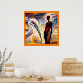 Spirit Animal Stork 2 Poster (Küche)