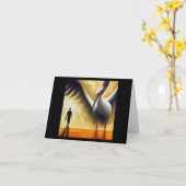 Spirit Animal Stork 3 Karte (Gelbe Blume)