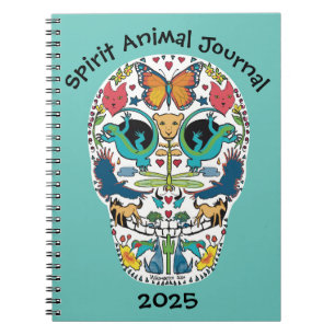Spirit Animal Sugar Skull Notebook Journal Notizblock