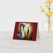 Spirit Animal Swan 1 Karte (Gelbe Blume)