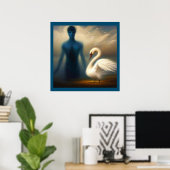 Spirit Animal Swan 2 Poster (Heimbüro)