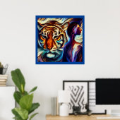 Spirit Animal Tiger 3 Poster (Heimbüro)