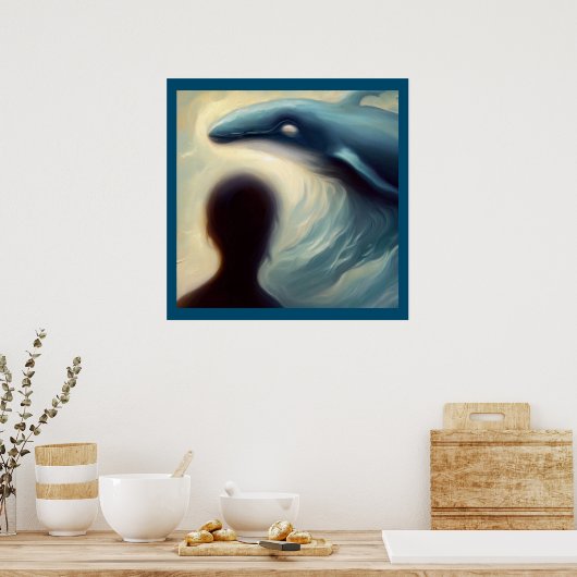 Spirit Animal Whale 1 Poster (Küche)