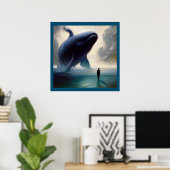 Spirit Animal Whale 2 Poster (Heimbüro)