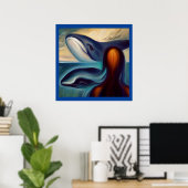 Spirit Animal Whale 3 Poster (Heimbüro)