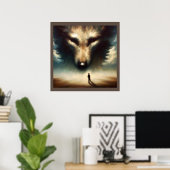 Spirit Animal Wolf 1 Poster (Heimbüro)