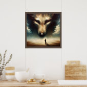 Spirit Animal Wolf 1 Poster (Küche)