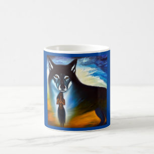 Spirit Animal Wolf 4 Kaffeetasse