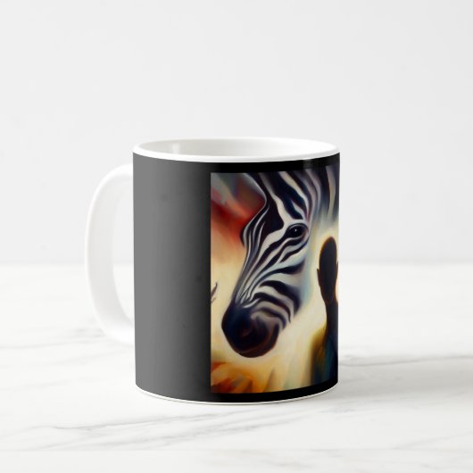 Spirit Animal Zebra 2 Kaffeetasse (Vorderseite Links)