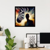 Spirit Animal Zebra 2 Poster (Heimbüro)