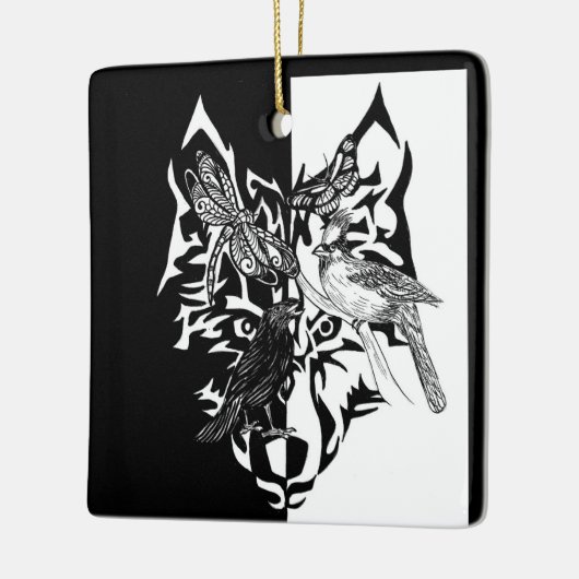 Spirit Animals Keramik Ornament (Links)