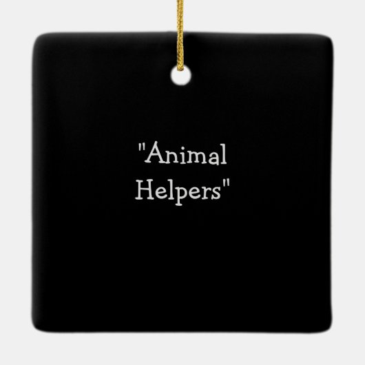 Spirit Animals Keramik Ornament (Rückseite)