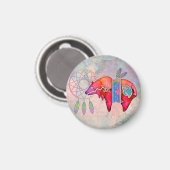 Spirit Bear Animal Totem Magnet (Vorderseite/Rückseite)