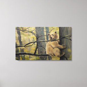 Spirit Bear Canvas druckt Kermode Bärenmalerei Leinwanddruck