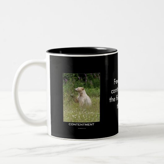 Spirit Bear Geschenke Zweifarbige Tasse (Links)