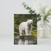 Spirit Bear Postkarte (Stehend Vorderseite)