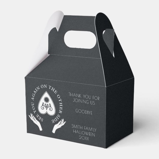 Spirit Board Celestial Black & White Halloween Fav Geschenkschachtel (Vorderseite)