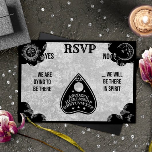 Spirit Board Gothic, Fall & Halloween-RSVP Mitteilungskarte