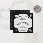 Spirit Board Halloween Little Note Card Mitteilungskarte (Vorderseite/Rückseite Beispiel)