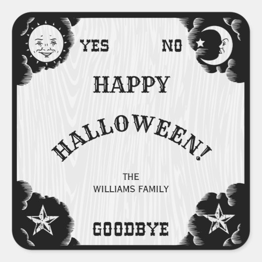 Spirit Board Halloween Sticker (Vorderseite)