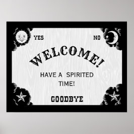 Spirit Board Halloween Welcome Poster