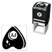 Spirit Board Planchette mit Initialen Permastempel (Beispiel)