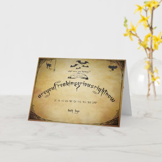 Spirit-Board-Spaß Karte (Gelbe Blume)