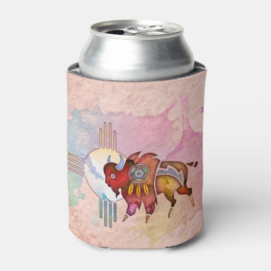 Spirit Buffalo Tiertotem Cooler Dosenkühler (Kanne Vorderseite)