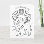 SPIRIT CHOW PROMISE  Memorial Folded Greeting Card Karte (Vorderseite)