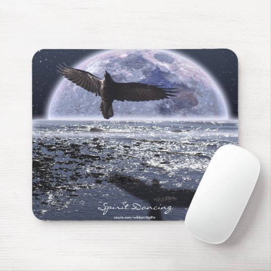 SPIRIT DANCING ~ Raven Fantasy Art Mousepad (Mit Mouse)