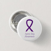 Spirit Day Awareness Ribbon Custom Button (Vorne & Hinten)