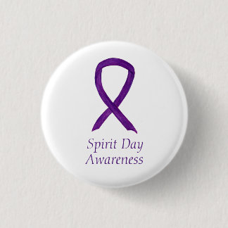 Spirit Day Awareness Ribbon Custom Button