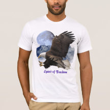 SPIRIT DES FREEDOM Bald Eagle Wildlife T - Shirt