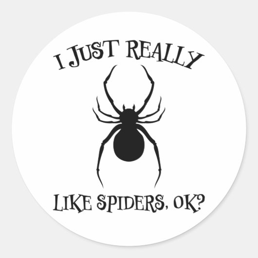 Spirit Design Ekel Arachnid Cool Terrarium Geschen Runder Aufkleber (Vorderseite)