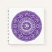 Spirit Dodecahedron Mandala Square Notebook Notizblock (Vorderseite)