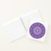 Spirit Dodecahedron Mandala Square Notebook Notizblock (Innenseite)
