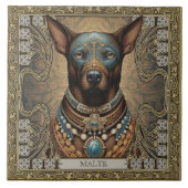 Spirit Dog Guardian | Personalisiertes Gerichtsver Fliese (Vorderseite)