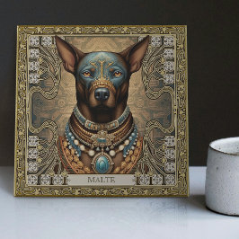 Spirit Dog Guardian | Personalisiertes Gerichtsver Fliese
