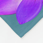 Spirit Driven Lotus Blume auf Bluish Aquamarin Fleecedecke (Ecke)