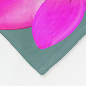 Spirit Driven Lotus Blume über die Aquamarine Flee Fleecedecke (Ecke)