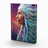 Spirit Elder Native American Fantasy Digital Art Fotoblock (Rechts)