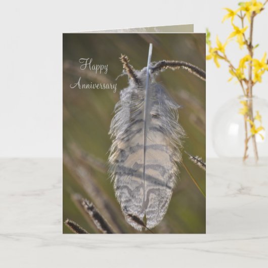 Spirit Feather Karte (Gelbe Blume)