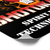 Spirit First Technique Second Shotokan Tiger Poster (Ecke)