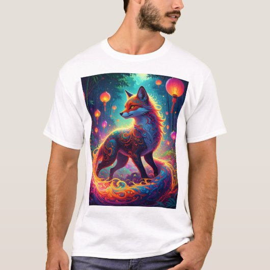 Spirit Fox of the Lantern Grove T-Shirt (Vorderseite)