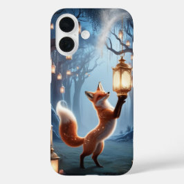Spirit Fox Phone Case - Fantasy Lantern Forest Art