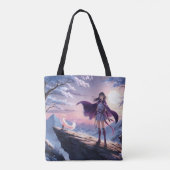 Spirit Fox Twilight | Anime Fantasy Tote Bag Tasche (Rückseite)