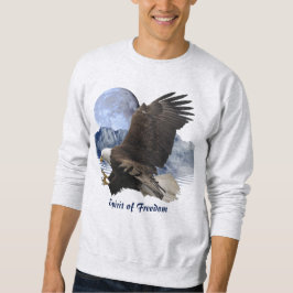 SPIRIT FREEDOM Bald Eagle Wildlife Apparel Sweatshirt