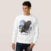 SPIRIT FREEDOM Bald Eagle Wildlife Apparel Sweatshirt (Vorne ganz)