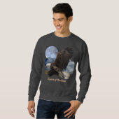 SPIRIT FREEDOM Bald Eagle Wildlife Apparel Sweatshirt (Vorne ganz)